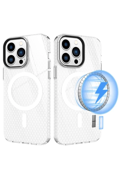 Apple iPhone 13 Pro Kılıf Beta Magneticsafe Silikon - Şeffaf