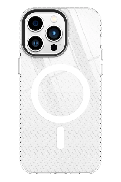 Apple iPhone 13 Pro Kılıf Beta Magneticsafe Silikon - Şeffaf