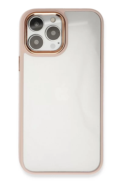 Apple iPhone 13 Pro Kılıf Dora Kapak - Pudra