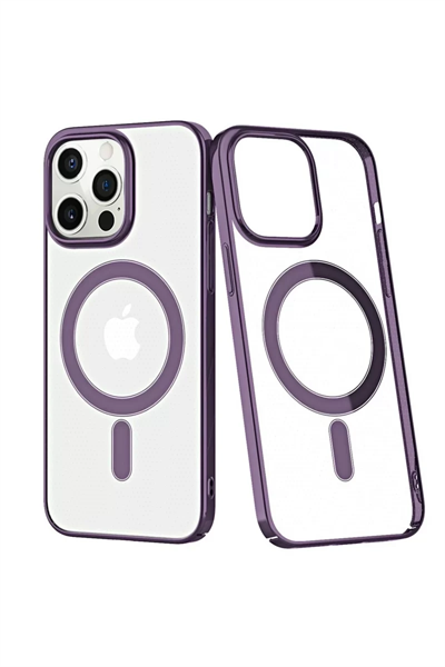 Apple iPhone 13 Pro Kılıf Element Magneticsafe Sert Kapak - Derin Mor