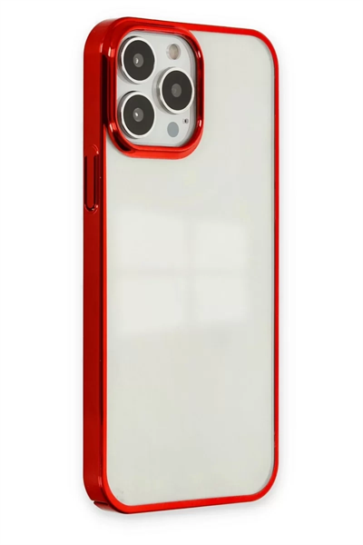 Apple iPhone 13 Pro Kılıf Element Silikon - Kırmızı