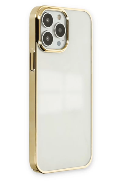 Apple iPhone 13 Pro Kılıf Element Silikon - Gold