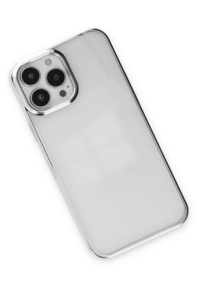 Apple iPhone 13 Pro Kılıf Element Silikon - Gümüş