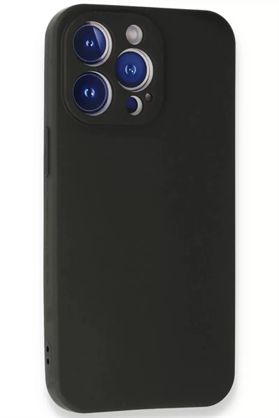 Apple iPhone 13 Pro Kılıf First Silikon - Siyah