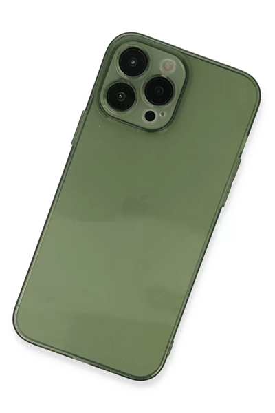 Apple iPhone 13 Pro Kılıf Fly Lens Silikon - Yeşil