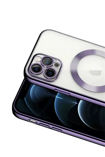 Apple iPhone 13 Pro Kılıf Kross Magneticsafe Kapak - Mor