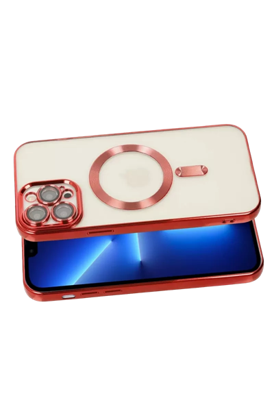 Apple iPhone 13 Pro Kılıf Kross Magneticsafe Kapak - Kırmızı