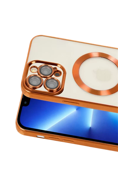 Apple iPhone 13 Pro Kılıf Kross Magneticsafe Kapak - Turuncu