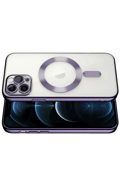 Apple iPhone 13 Pro Kılıf Kross Magneticsafe Kapak - Mor