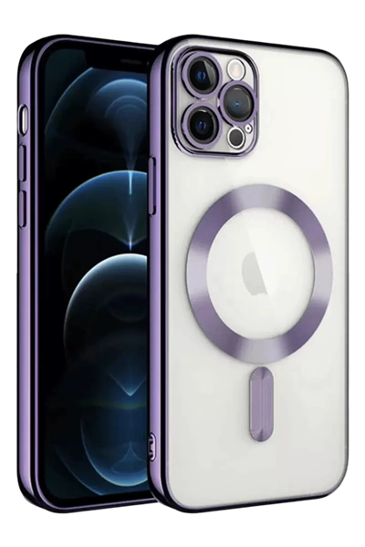 Apple iPhone 13 Pro Kılıf Kross Magneticsafe Kapak - Mor