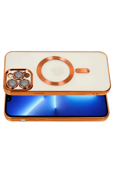 Apple iPhone 13 Pro Kılıf Kross Magneticsafe Kapak - Turuncu