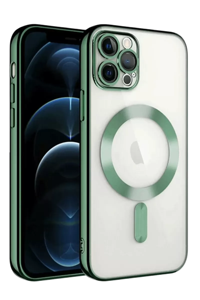 Apple iPhone 13 Pro Kılıf Kross Magneticsafe Kapak - Koyu Yeşil