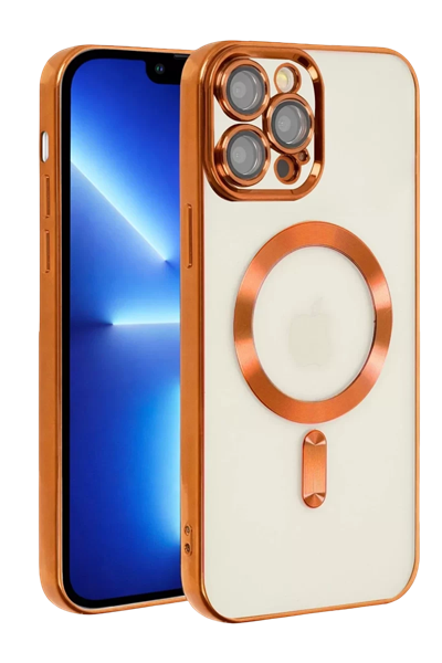 Apple iPhone 13 Pro Kılıf Kross Magneticsafe Kapak - Turuncu