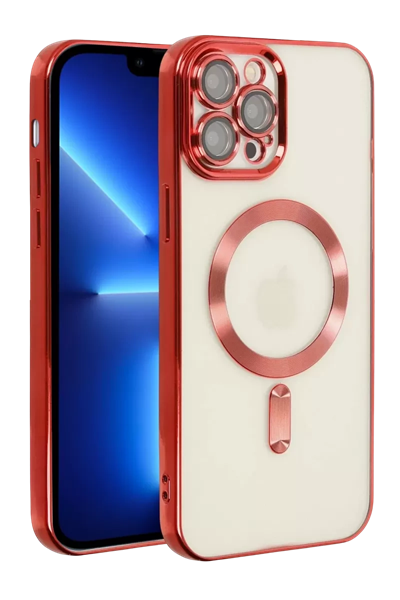 Apple iPhone 13 Pro Kılıf Kross Magneticsafe Kapak - Kırmızı
