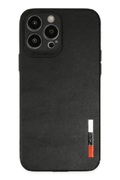 Apple iPhone 13 Pro Kılıf Loop Deri Silikon - Siyah