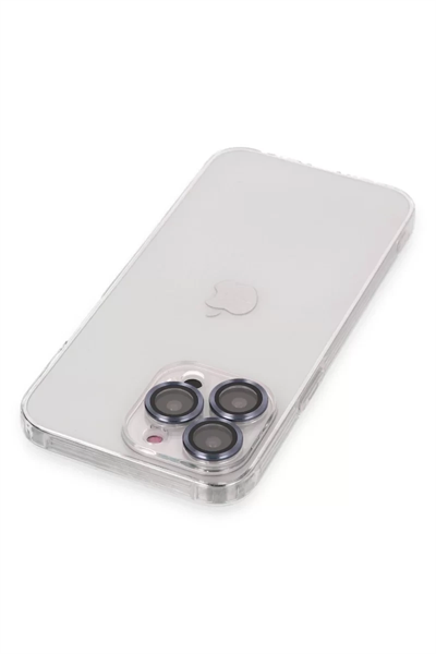 Apple iPhone 13 Pro Kılıf Luko Lens Silikon - Sierra Blue