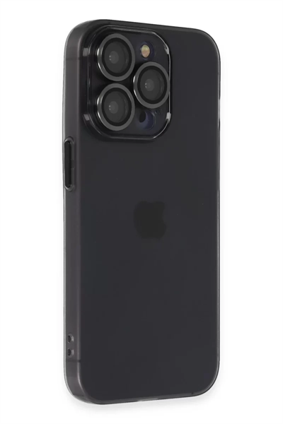 Apple iPhone 13 Pro Kılıf Luko Lens Silikon - Siyah