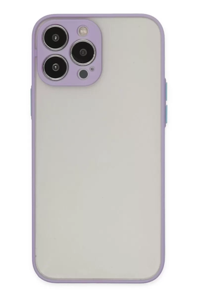 Apple iPhone 13 Pro Kılıf Montreal Silikon Kapak - Mor