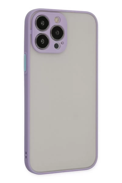 Apple iPhone 13 Pro Kılıf Montreal Silikon Kapak - Mor