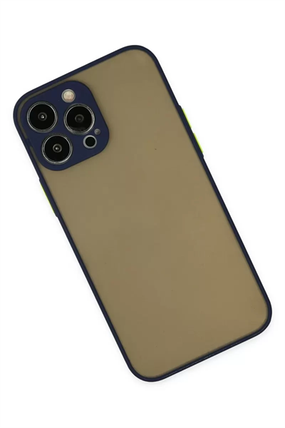 Apple iPhone 13 Pro Kılıf Montreal Silikon Kapak - Lacivert