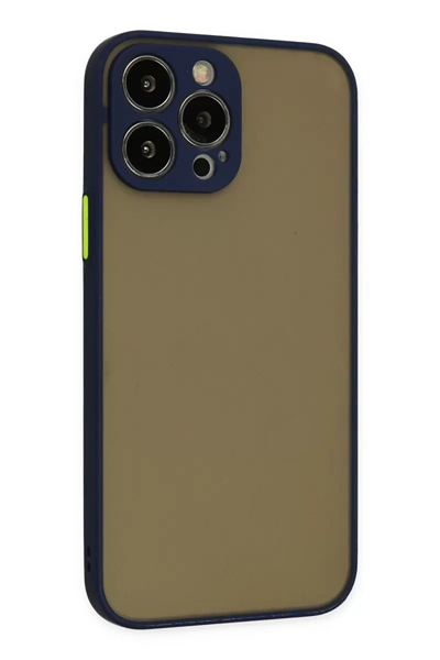 Apple iPhone 13 Pro Kılıf Montreal Silikon Kapak - Lacivert
