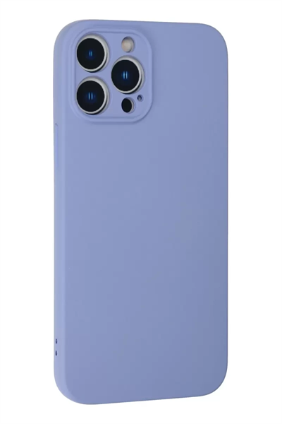 Apple iPhone 13 Pro Kılıf Nano içi Kadife Silikon - Lila