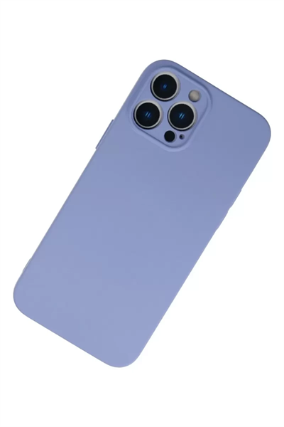 Apple iPhone 13 Pro Kılıf Nano içi Kadife Silikon - Lila