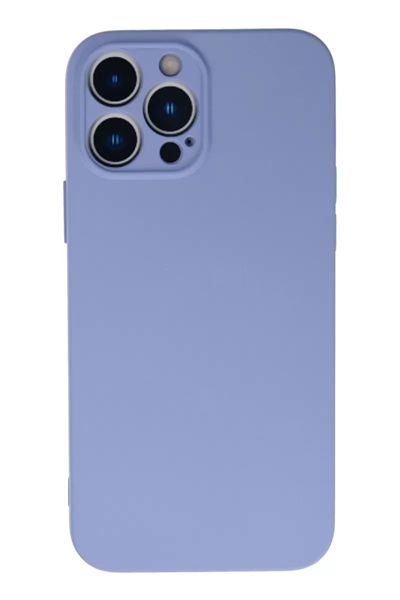 Apple iPhone 13 Pro Kılıf Nano içi Kadife Silikon - Lila