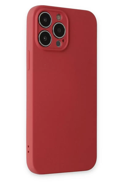Apple iPhone 13 Pro Kılıf Nano içi Kadife Silikon - Kiremit