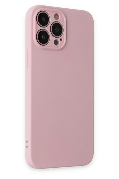 Apple iPhone 13 Pro Kılıf Nano içi Kadife Silikon - Pembe