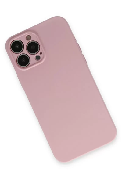 Apple iPhone 13 Pro Kılıf Nano içi Kadife Silikon - Pembe