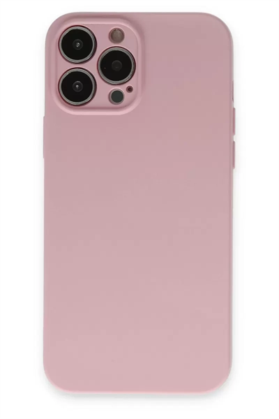 Apple iPhone 13 Pro Kılıf Nano içi Kadife Silikon - Pembe
