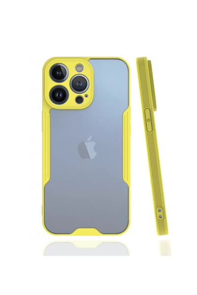 Apple iPhone 13 Pro Kılıf Platin Silikon - Sarı