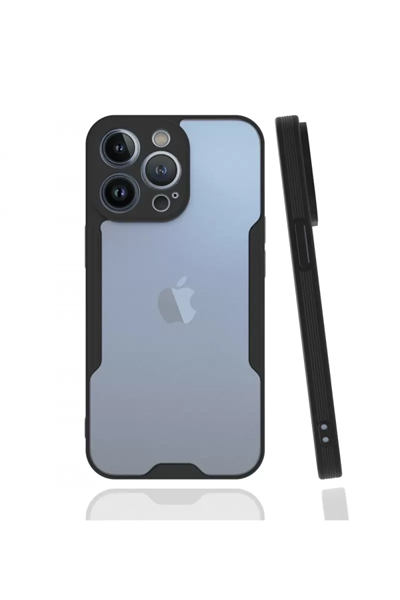 Apple iPhone 13 Pro Kılıf Platin Silikon - Siyah