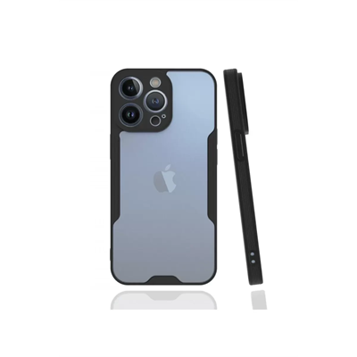 Apple iPhone 13 Pro Kılıf Platin Silikon - Siyah