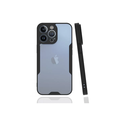 Apple iPhone 13 Pro Kılıf Platin Silikon - Siyah