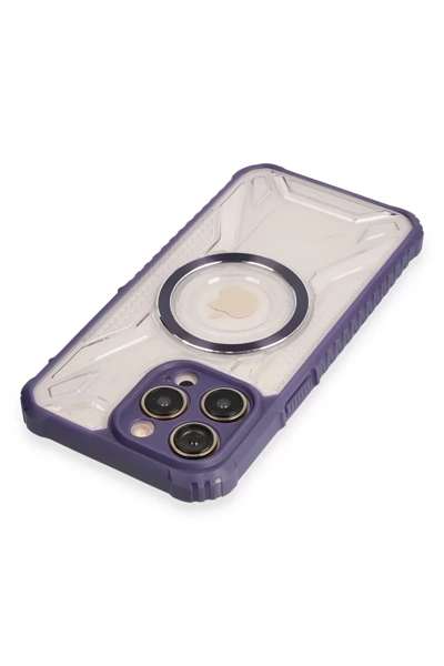 Apple iPhone 13 Pro Kılıf Prag Magneticsafe Kapak - Derin Mor