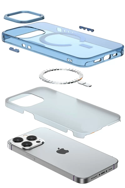 Apple iPhone 13 Pro Kılıf Troy Magsafe Kapak - Mor