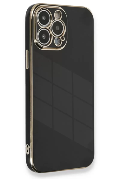 Apple iPhone 13 Pro Kılıf Volet Silikon - Siyah