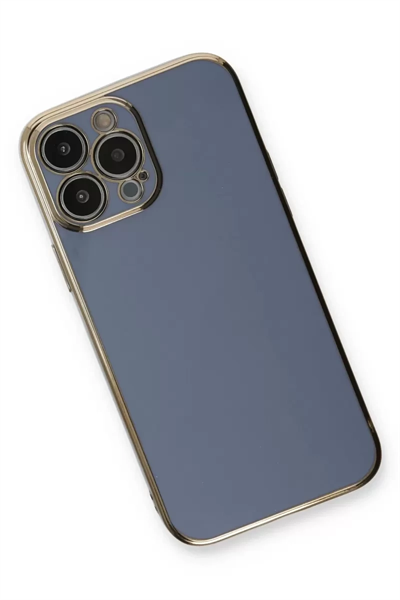 Apple iPhone 13 Pro Kılıf Volet Silikon - Mavi