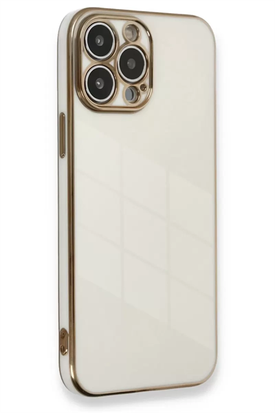 Apple iPhone 13 Pro Kılıf Volet Silikon - Beyaz