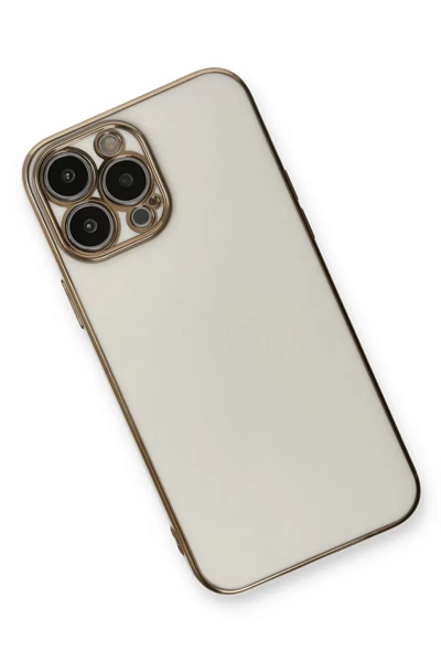 Apple iPhone 13 Pro Kılıf Volet Silikon - Beyaz