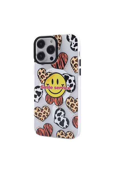Apple iPhone 13 Pro Max Kılıf Apollo Magneticsafe Desenli Kapak - Apollo Şeffaf - 2