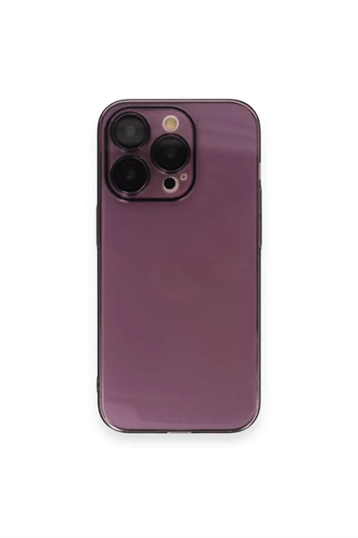 Apple iPhone 13 Pro Max Kılıf Armada Lensli Kapak - Derin Mor