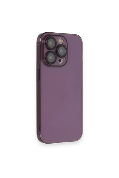 Apple iPhone 13 Pro Max Kılıf Armada Lensli Kapak - Derin Mor