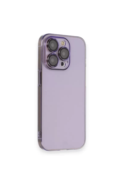 Apple iPhone 13 Pro Max Kılıf Armada Lensli Kapak - Lila