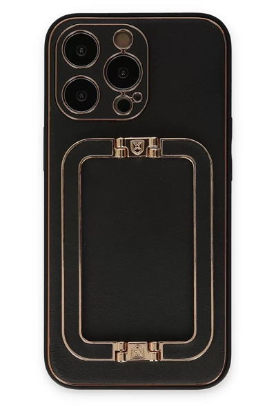Apple iPhone 13 Pro Max Kılıf Coco Elit Kapak - Siyah