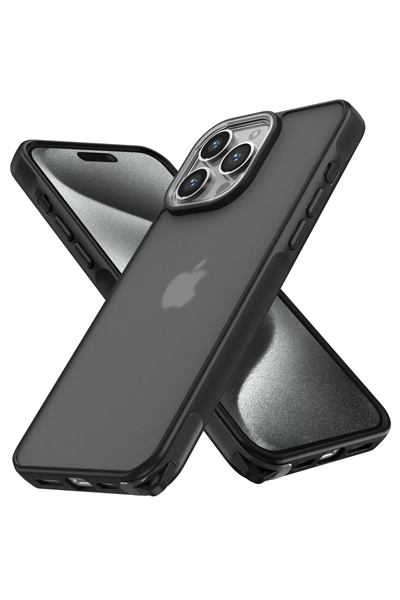 Apple iPhone 13 Pro Max Kılıf Elegant Kapak - Siyah