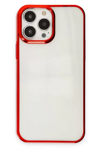 Apple iPhone 13 Pro Max Kılıf Element Silikon - Kırmızı