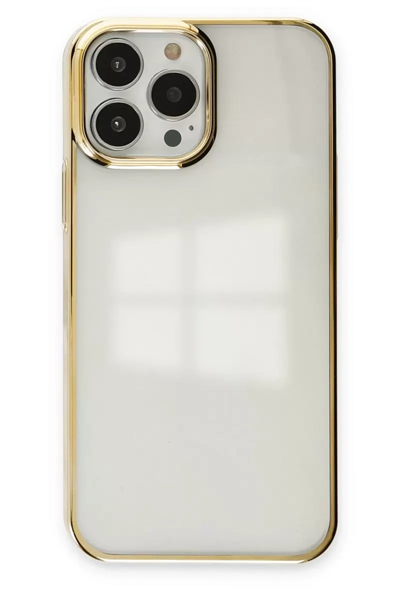 Apple iPhone 13 Pro Max Kılıf Element Silikon - Gold